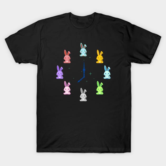 EASTER CUTE BUNNY O'CLOCK T-Shirt by Lolane